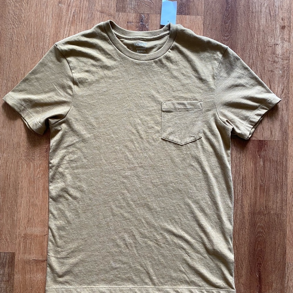 Washed jersey pocket tee